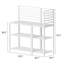 Ensemble de cuisine d'extérieur modulaire avec tablettes de rangement