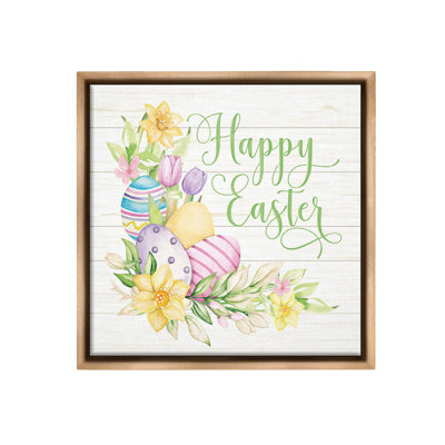"Joyeuses Pâques jonquilles" par Mollie B. sur toile