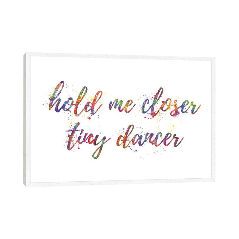 Tiny Dancer by Genefy Art - Print on Canvas, White Framed, 66.04cm H x 101.6cm W x 3.81cm D