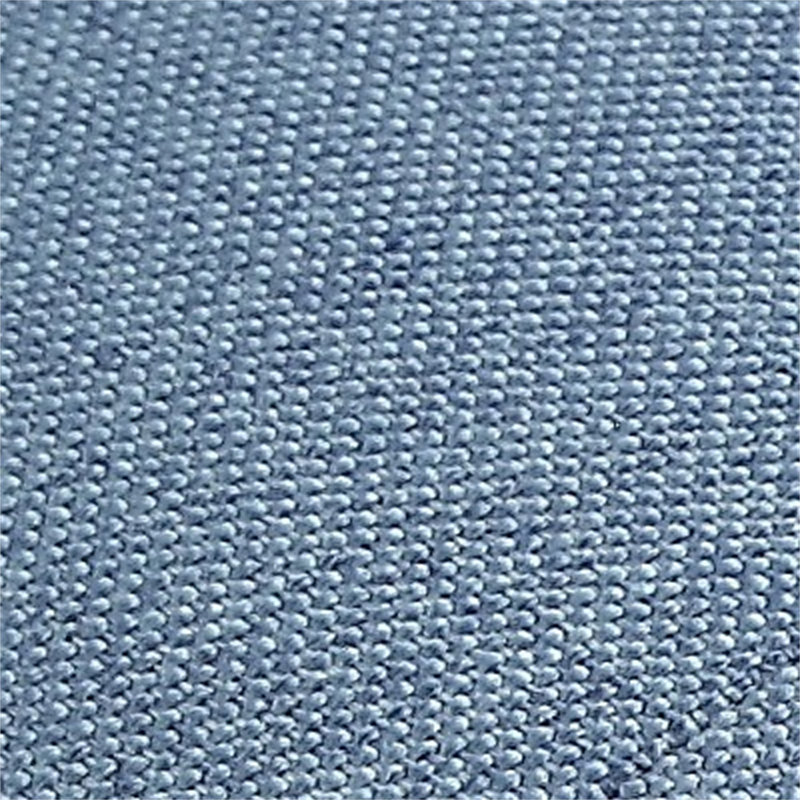 Banc en tissu Charla bleu clair et finition chêne, Bleu pâle, Bleu pâle