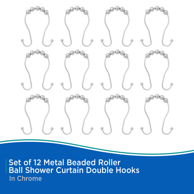 Rust Resistant Shower Curtain Hook, Chrome