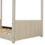 Lit simple en bois et velours, beige-465226867-465226865