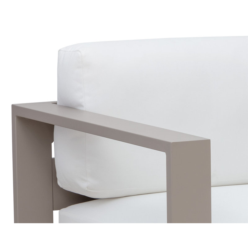 Tavira Outdoor Armchair, White, Beige