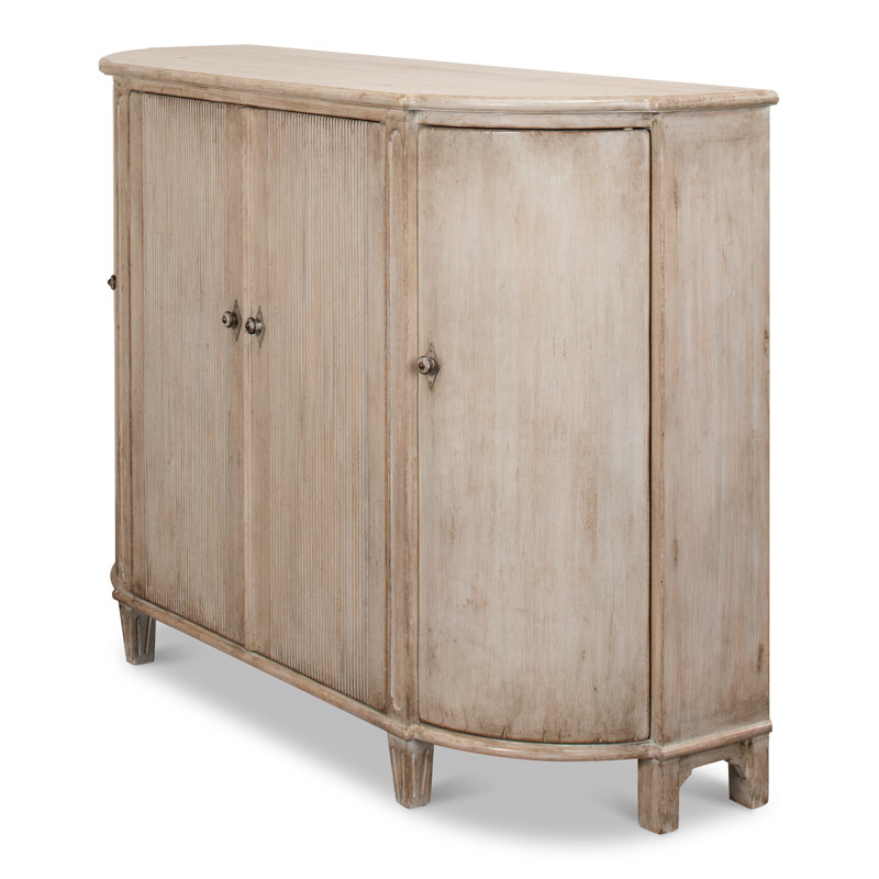 Brooks 63'' W Solid Wood Sideboard, Stone Gray