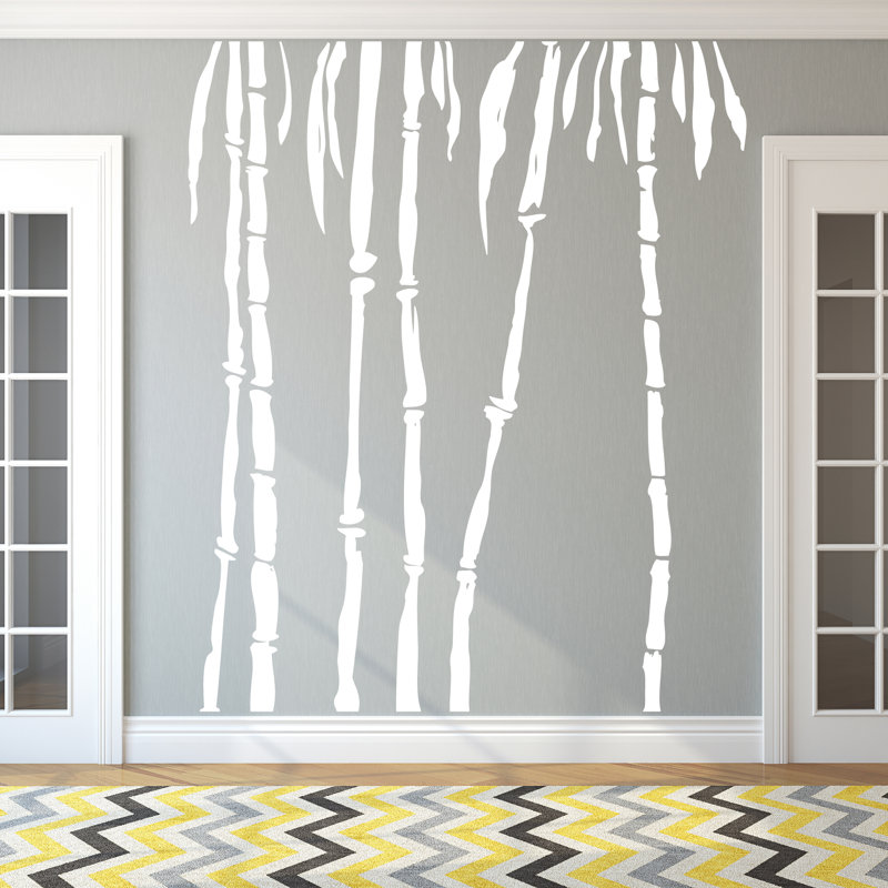 Plants & Flowers Wall Decal, White