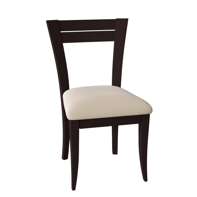 Claverley 19.5'' H Upholstered Side Chair, Chocolate, Chambray