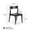 Chaise en bois massif Linzy-88616861