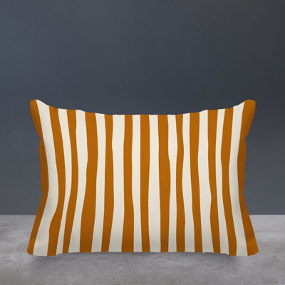 Malone Striped Outdoor Reversible Throw Pillow