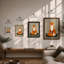 Gentle Fox Modern - Framed Print-380853012-380853015