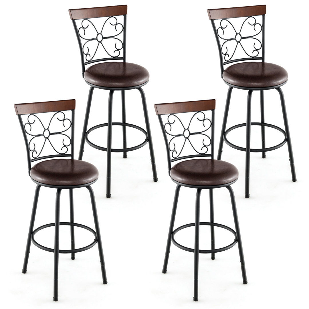Arwilda Adjustable Height Counter Stool with Metal Frame Lark Manor™ Pack