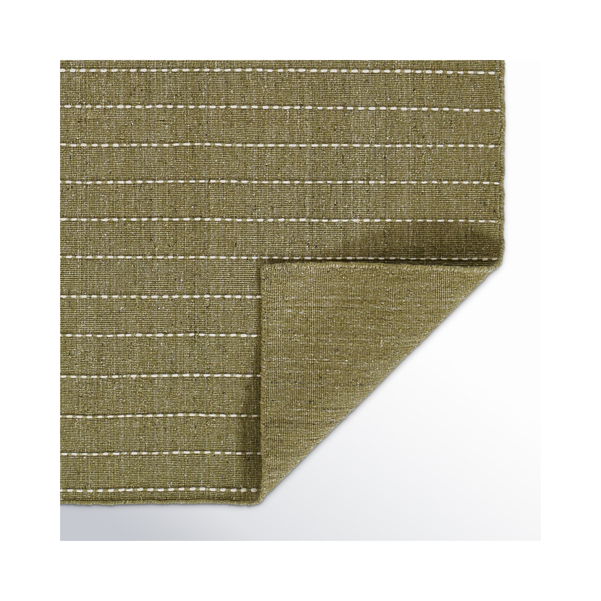 Amita Handmade Green Rug, Runner 2'3" x 8'