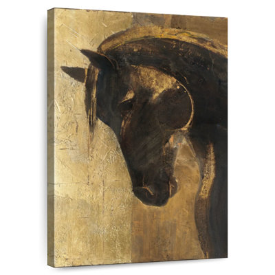 Illustration du cheval noir Brampt
