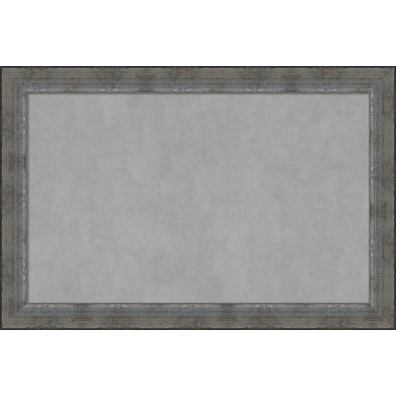 Tableau magnétique encadré étain forgé, 24" H x 36" W