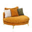 Velours côtelé pour 2 - 65 po de long, jaune, salon moderne, bureau, réception 2 avec appartement, décor de bureau-1828369122