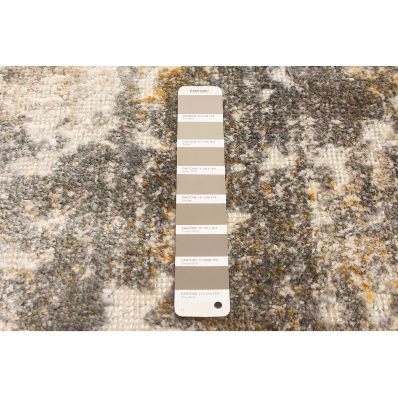 Tapis taupe tissé à la main Gadar