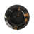 King Gold Marble Ashtray, 8-Inch Luxury Stone Dish, Black with Rich Gold and Copper Veining
