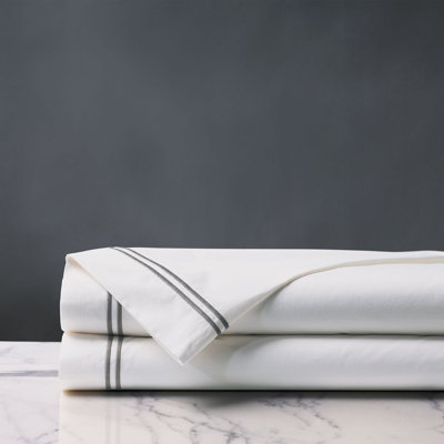 Enzo 100% Cotton Percale Flat Sheet