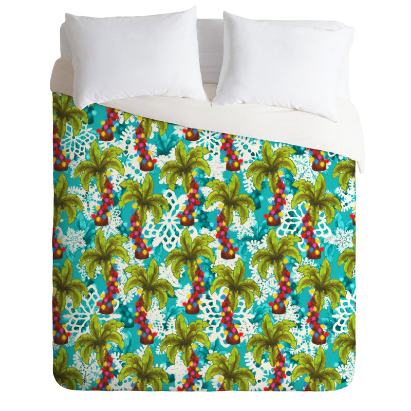 Ensemble de housse de couette tropical christmas, Housse de couette pour très grand lit et 2 très 
