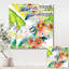 «Vibrant Wild Spring Leaves and Wildflowers III», peinture sur toile-59915335-59915336