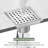 4" Linear Shower Drain With Grid Cover, Professional Brushed 304 Stainless Steel, High Flow, Hair Catcher Shower Drain-117467679
