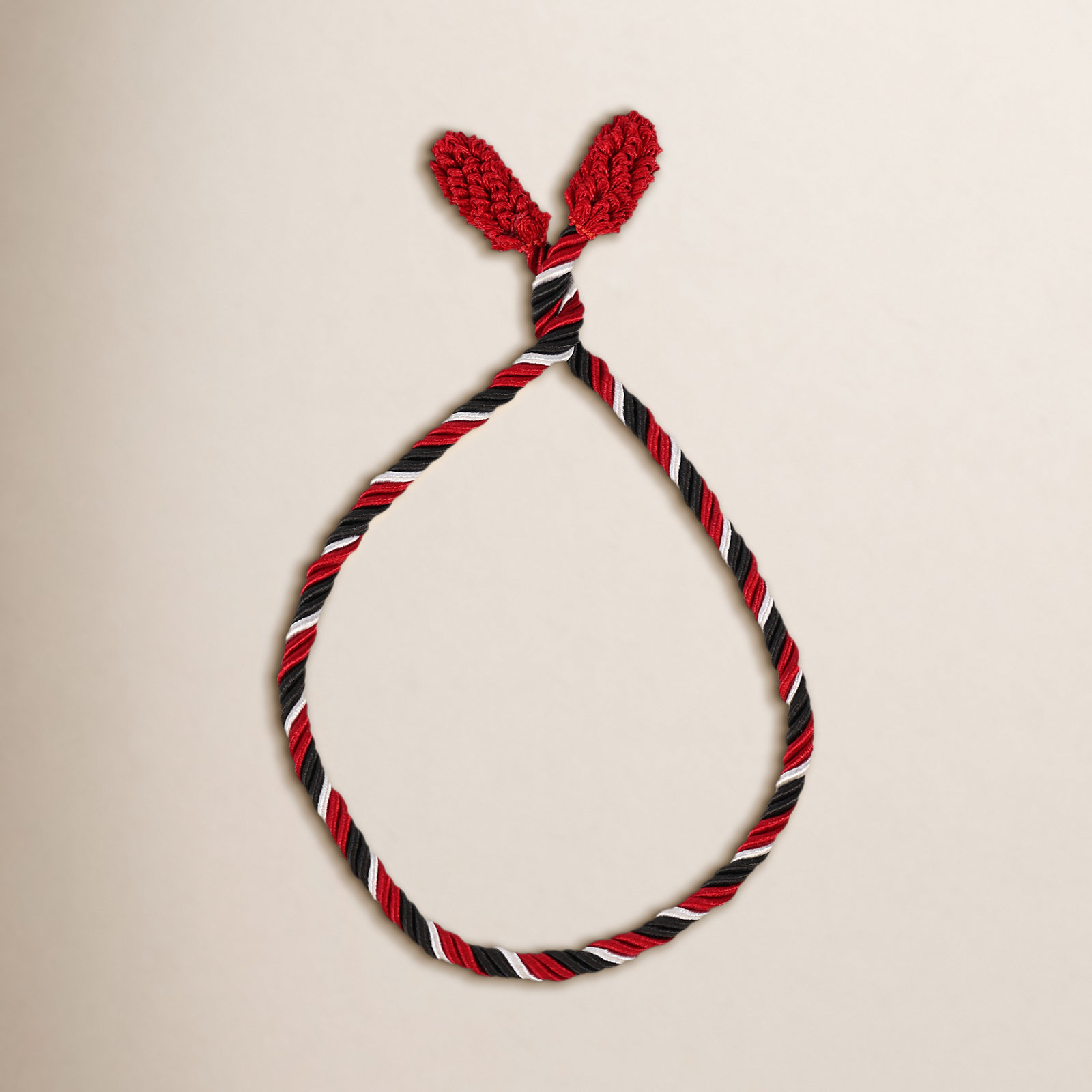 Garland Tie, 1.33 ft, Black/Red