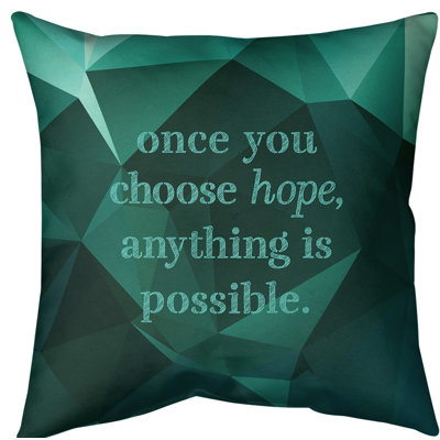 Coussin de sol pierres précieuses choisissez Hope
