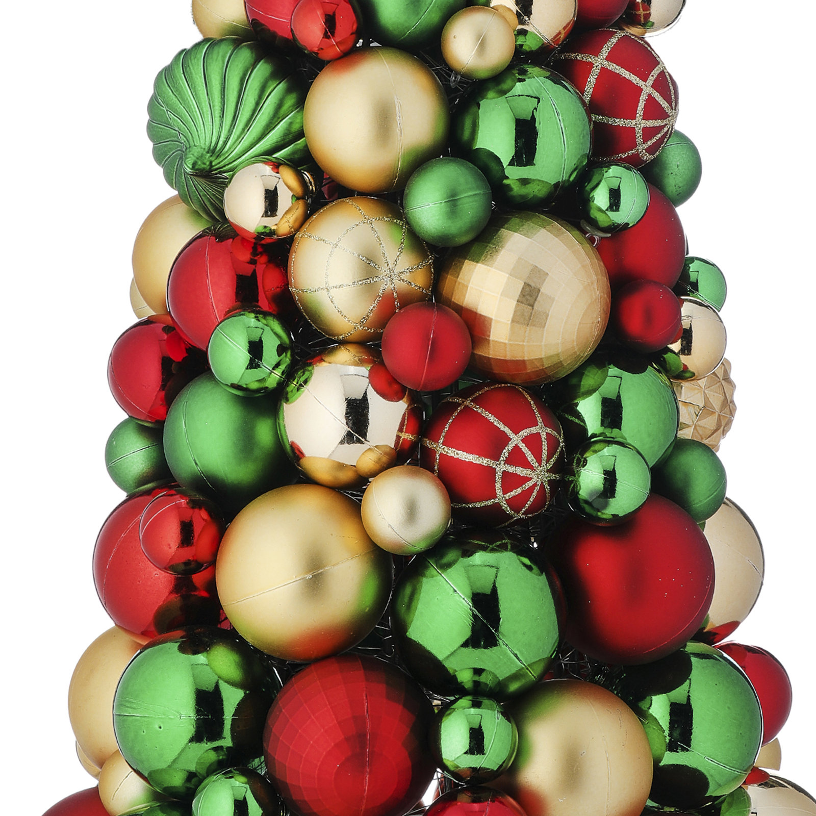 Shatterproof Ball Cone Tabletop Tree