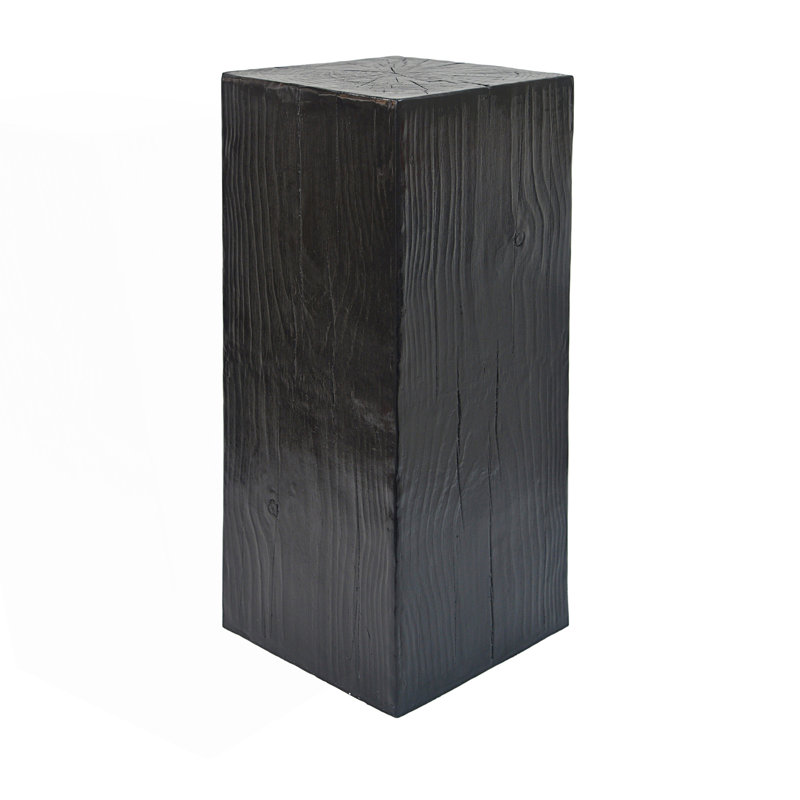 Square-Column End Table, Black