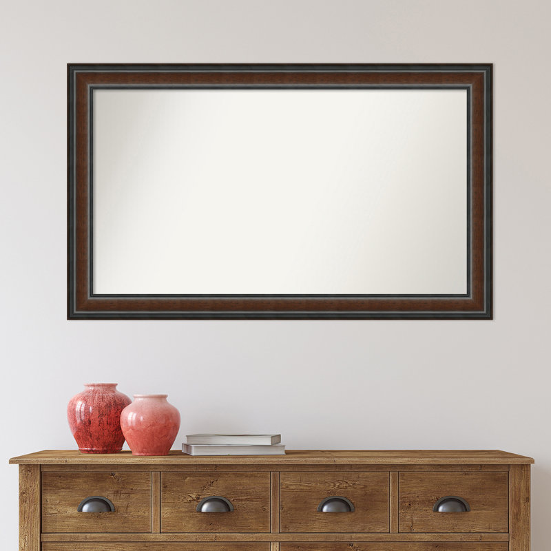 Halcott Solid Wood Rectangle Wall Mirror, 43" H x 26" W