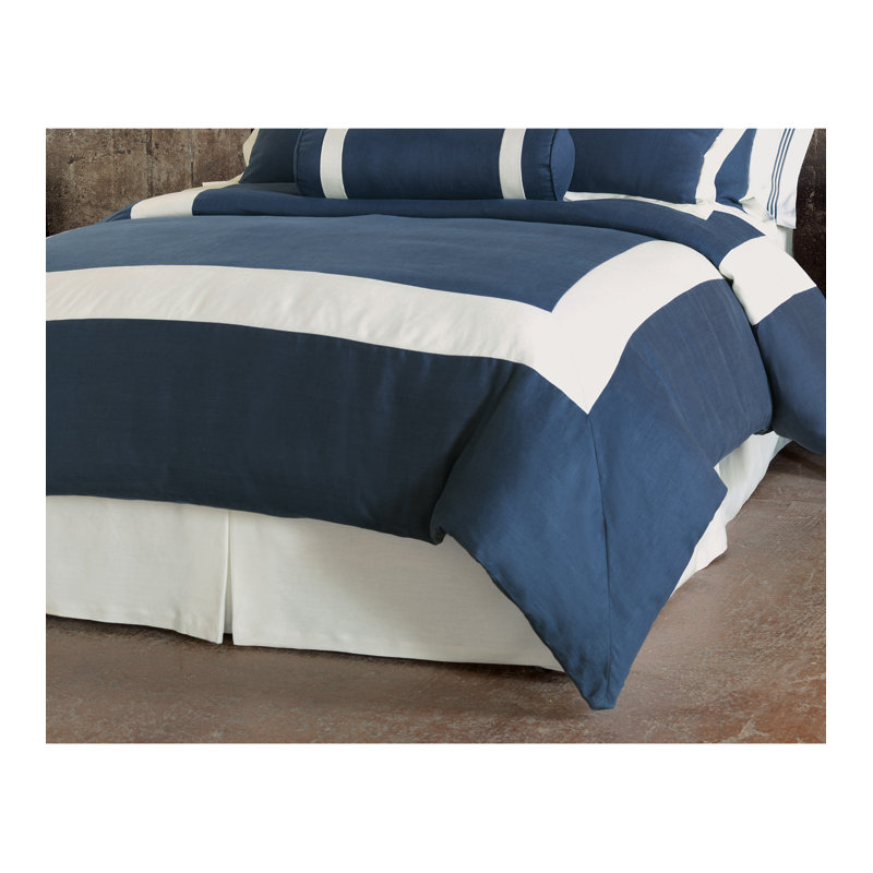 Breeze Linen Pleated Bed Skirt, California King, Shell