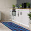 Tapis à carreaux bleu-53649816