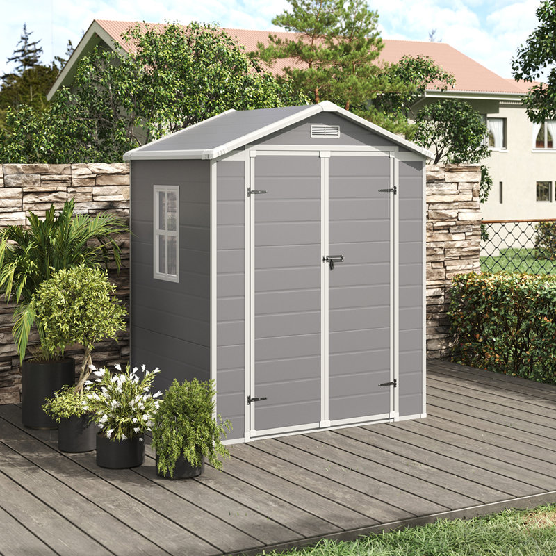 Plastic Outdoor Garden Storage Shed, 18.08 sq.ft.
