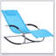 Chaise longue d'extérieur Zero Gravity Rocking Chair avec tube EVA et coussin amovible