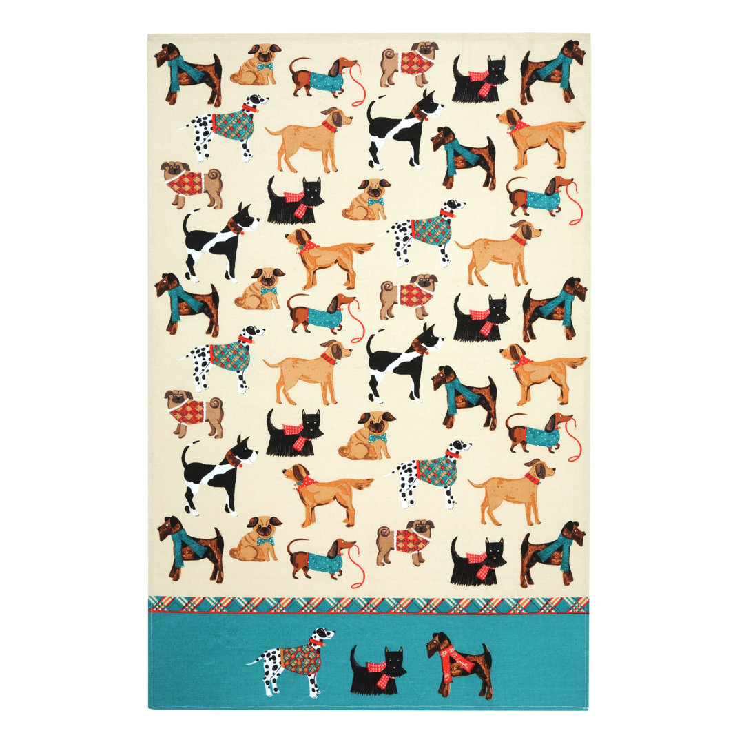 Hound Dog Cotton Tea Towel Kitchen Towel