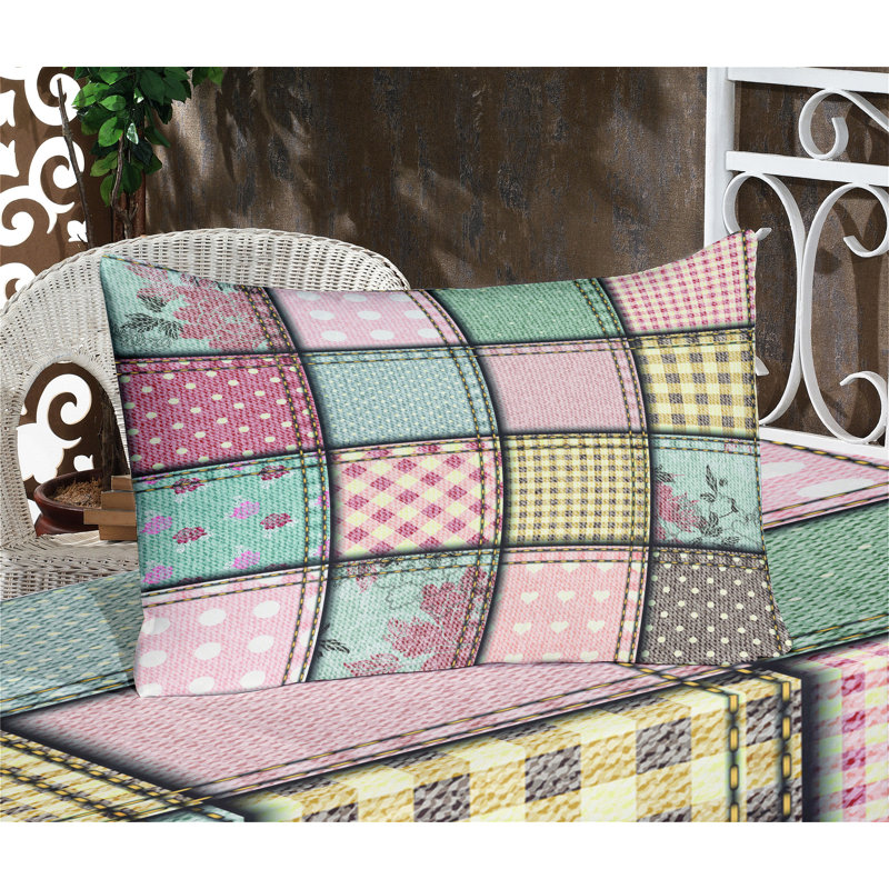 Ambesonne Shabby Flora Fitted Sheet & Pillow Sham Set, Multicolor, Twin Sheet Set + 1 Fitted Sheet + 2 Pillowcases