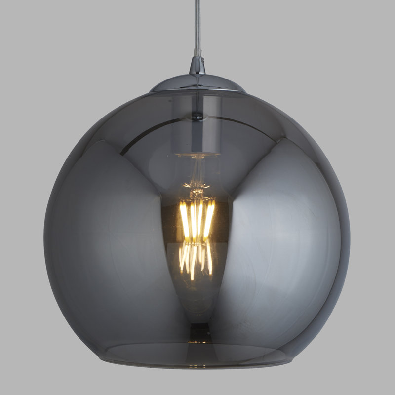 Bobby 1 - Light Pendant, Chrome, 28cm H x 30cm W x 30cm D