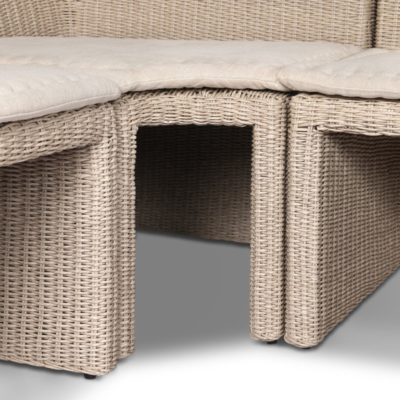Senna Outdoor L-Shape Dining Banquette
