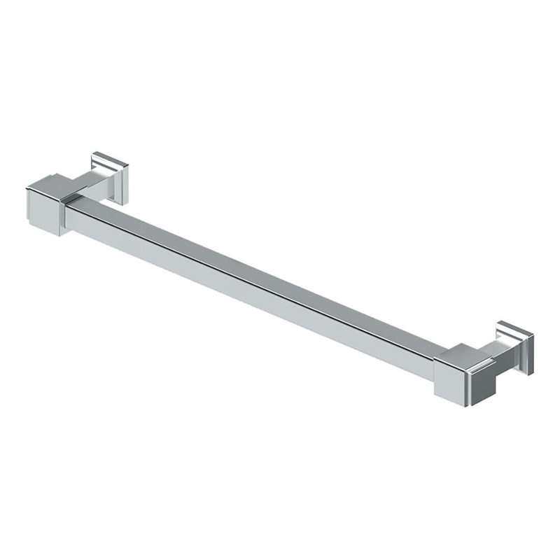 MP70U26 Decorative Cabinet Pull 8", Manhattan, Solid Brass in Polished Chrome, Polished Chrome