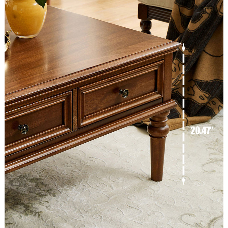 Table basse Vintage Country, H 20,47 po x L 47,24 po x l 27,17 po