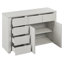 Commode combinée 6 tiroirs l 46,8 po