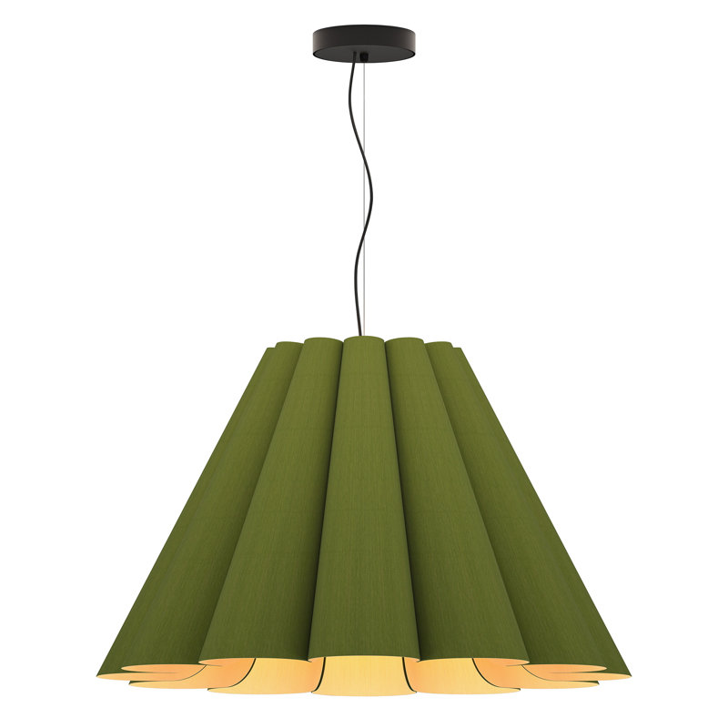 Luminaire suspendu moyen Lora 56, H 19,8 po x l 31,5 po x P 31,5 po, Vert