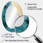 Blue Minimalism Horizon I - Modern Oval Wall Mirror-1483921202