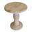 28" White Distressed Solid Wood Round End Table-1302951049
