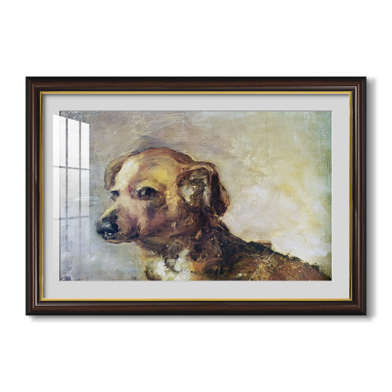 Cliper, le chien de l'artiste, 1895 - Pablo Picasso - Reproduction encadrée sur mesure, Dimensions intérieures 24 po x 34 po
