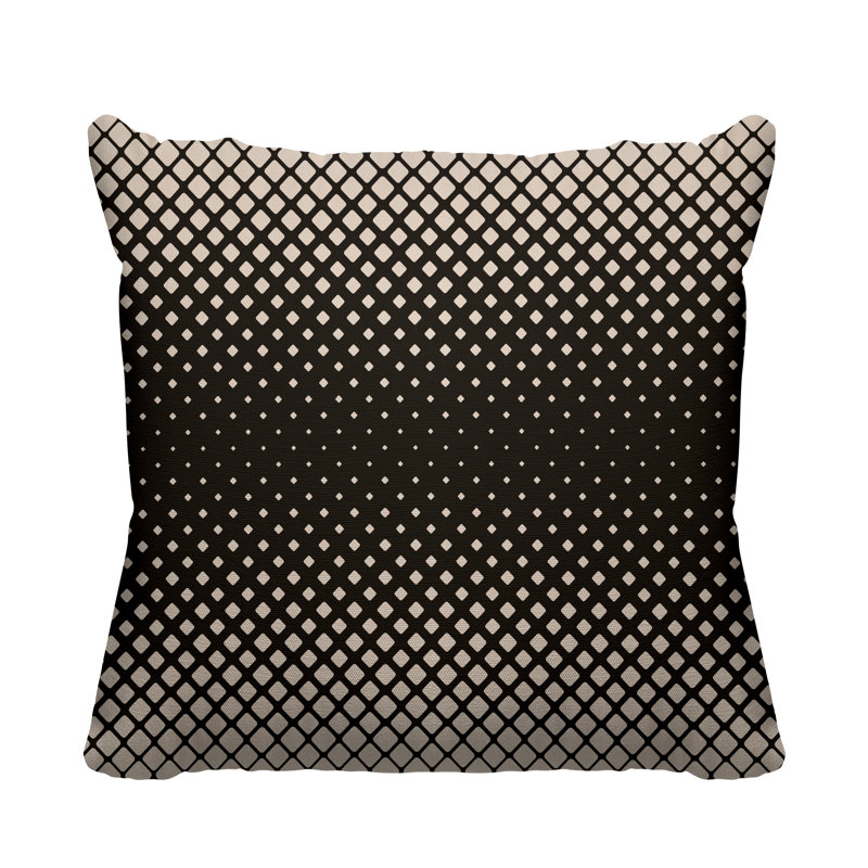 Housse et insert de coussin extérieur carré Wright, 19 po x 19 po, Chocolat, Carré