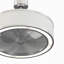 Ventilateur de plafond intérieur 23 po Ringaire avec ensemble de lumières DEL Ringaire - chrome avec pales noires