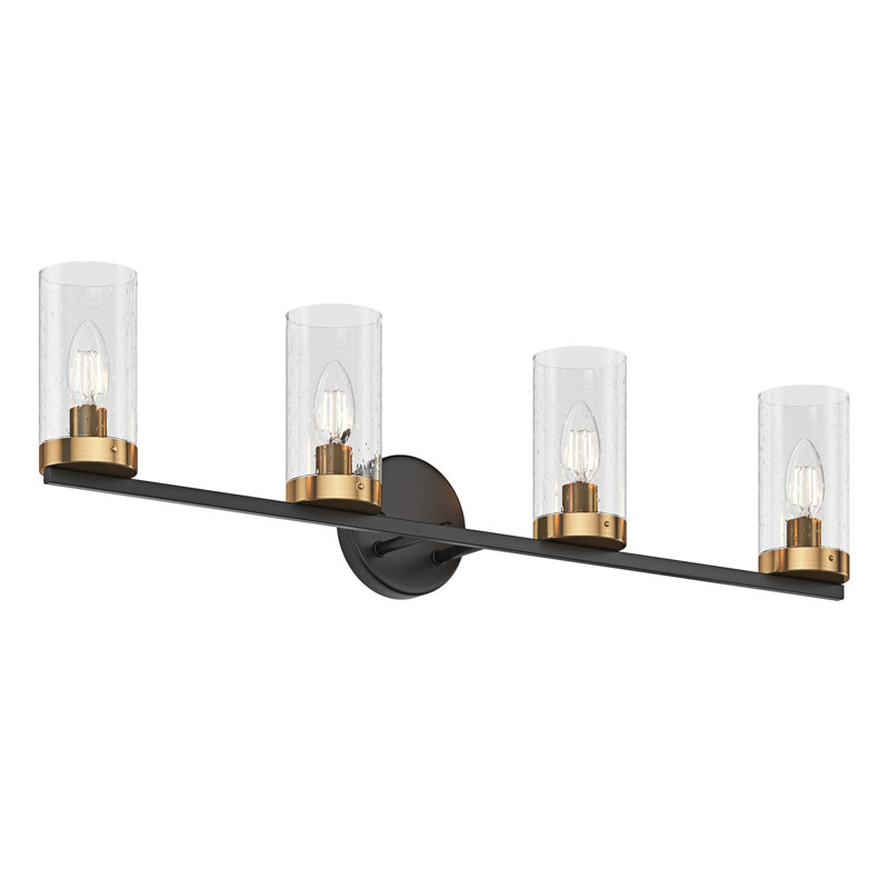 Luminaire de meuble-lavabo moderne à 4 ampoules E12 Tilan
