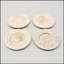 Handcrafted 13" Wood White Charger Plate| Wooden Dinning Placemat|Artisan Wood Tableware