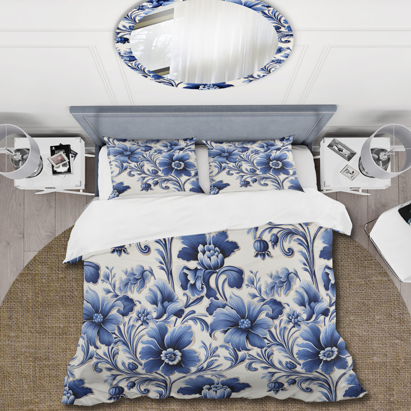 Ensemble de housse de couette Bronach, Housse de couette simple + 1 taie décorative stan