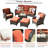 Wicker 5 - Person Patio Conversation Sets with Cushions-366435021